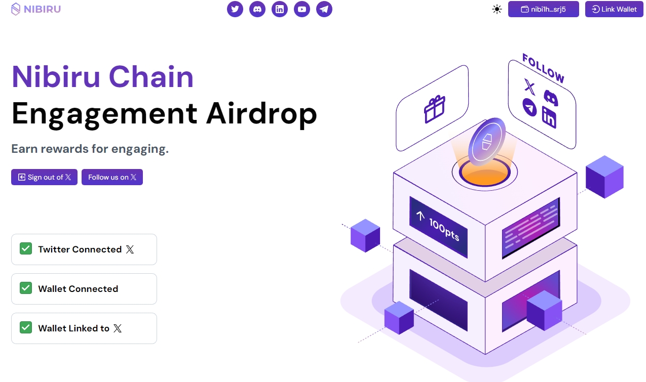 Nibiru Chain Engagement Airdrop